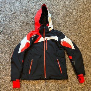 Spyder Leader Men's Large Ski Jacket Red/Black/White